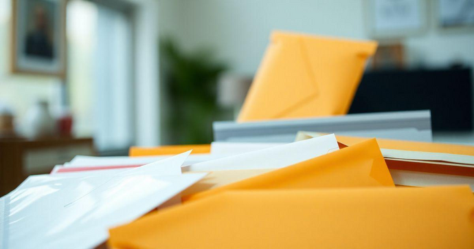 Envelope plástico para correspondência ideal