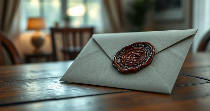 Envelope com Lacre Personalizado para Eventos Inesquecíveis