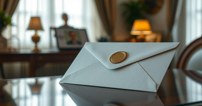 Envelope com lacre adesivo para maior segurança e apresentação