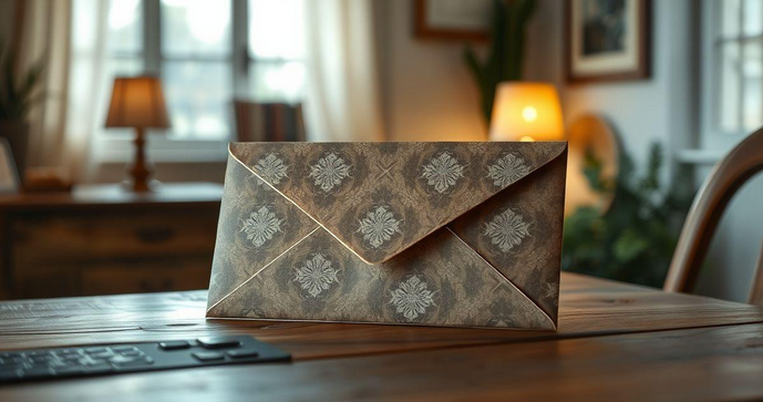 Envelope de segurança personalizado para proteger suas informações com estilo