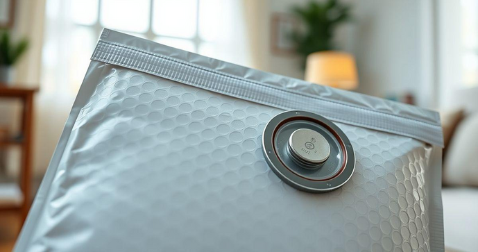Envelope plástico bolha com lacre para transporte seguro