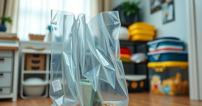 Saco plástico transparente é a solução ideal para organização e armazenamento eficiente