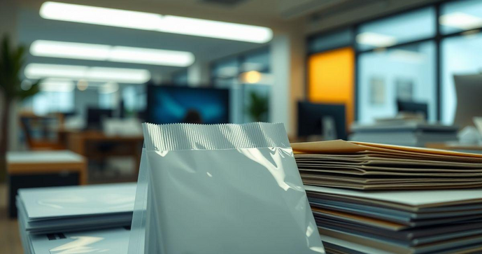 Envelope plástico adesivo é a solução prática para segurança e organização