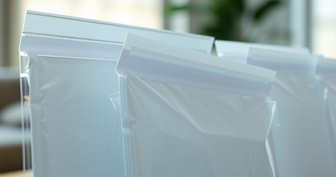 Envelopes plásticos com aba adesivada são a solução ideal para proteção e praticidade no envio de documentos