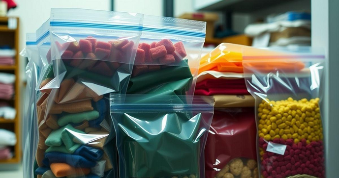 Saco plástico com aba adesiva: A solução prática para armazenamento e organização
